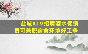 盐城KTV招聘酒水促销员可兼职宿舍环境好工争